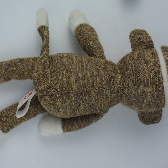 Vintage Handmade Sock Monkey & Ty Beanie "Socks" the Monkey - Picture 3 of 10